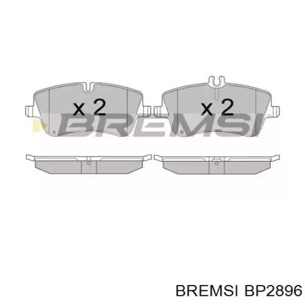 Comprar BP2896 Bremsi Pastillas delanteras de freno