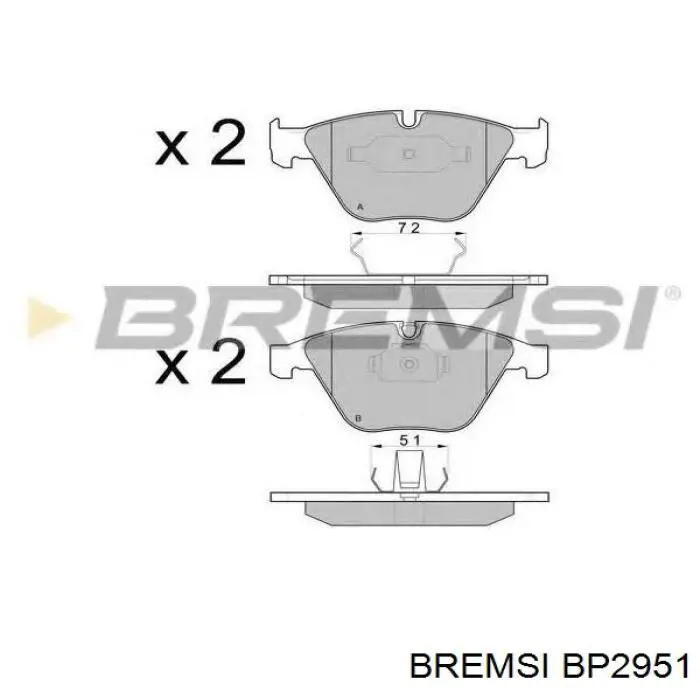 Pastillas de freno delanteras Fiat Punto 2 188