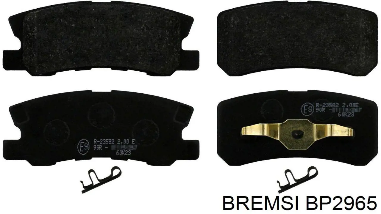 BP2965 Bremsi pastillas de freno traseras