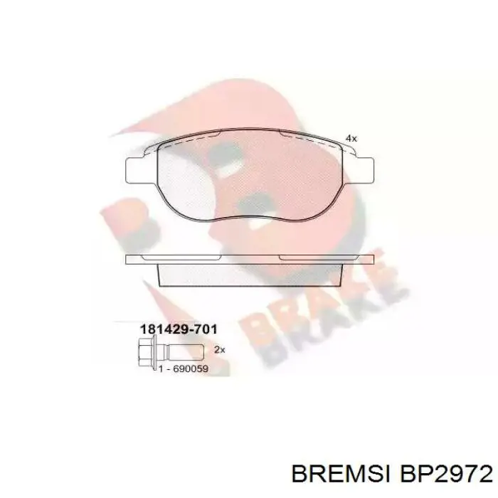 Pastillas de freno delanteras Citroen C3 1 FC