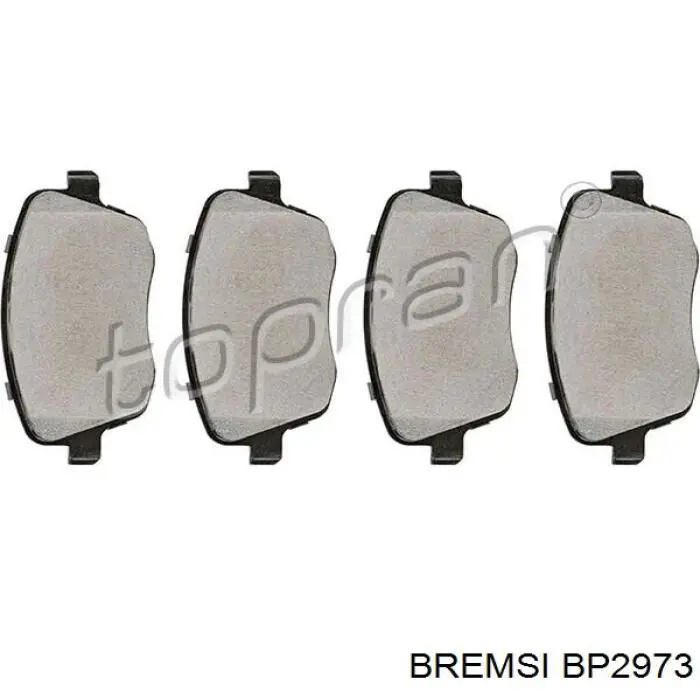 BP2973 Bremsi pastillas de freno delanteras