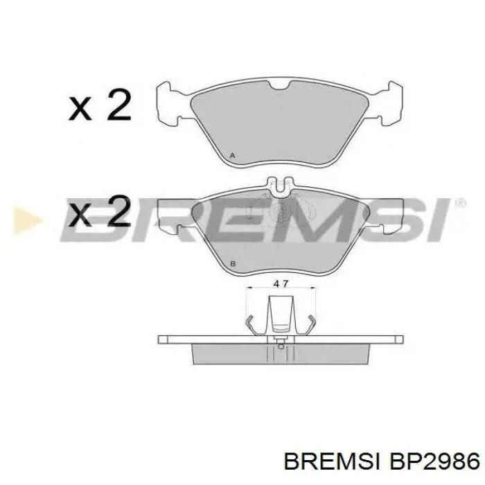 Comprar BP2986 Bremsi Pastillas delanteras de freno