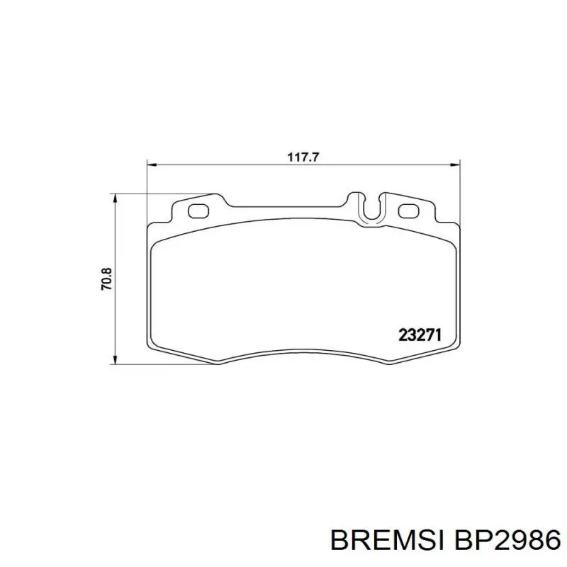 Comprar BP2986 Bremsi Pastillas delanteras de freno