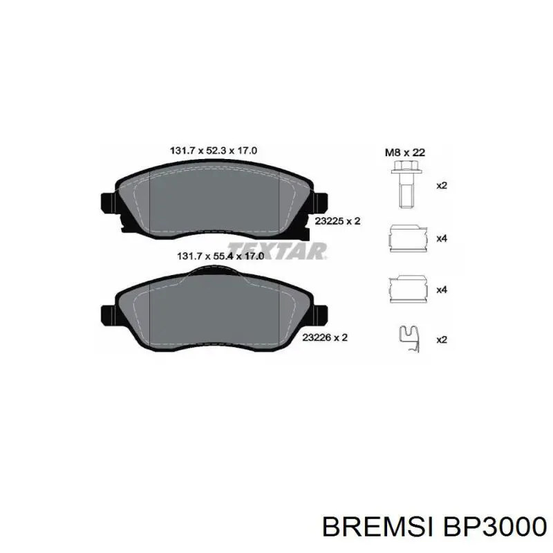 Pastillas de freno delanteras Opel Corsa F08, F68