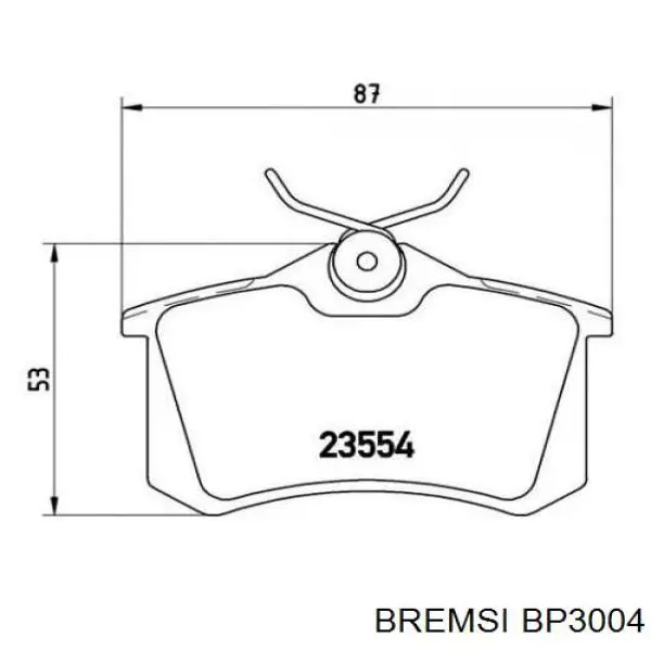 Comprar BP3004 Bremsi Pastillas de freno traseras