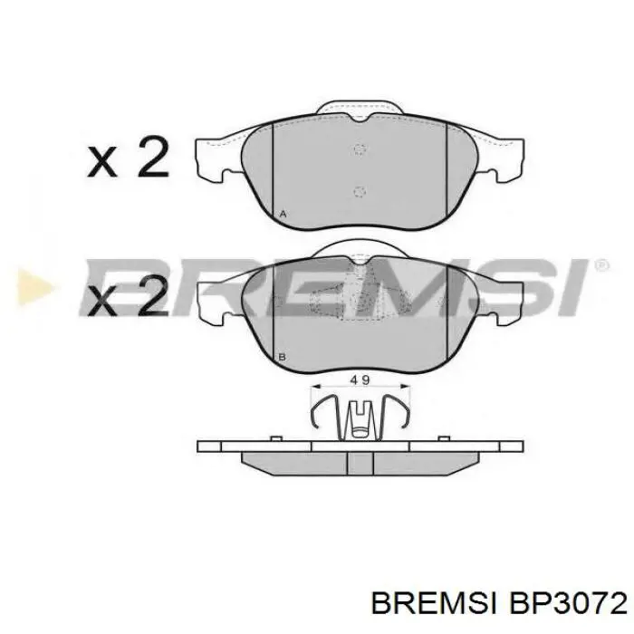 Pastillas freno delanteras Bremsi BP3072 precio, desde 22,16 EUR
