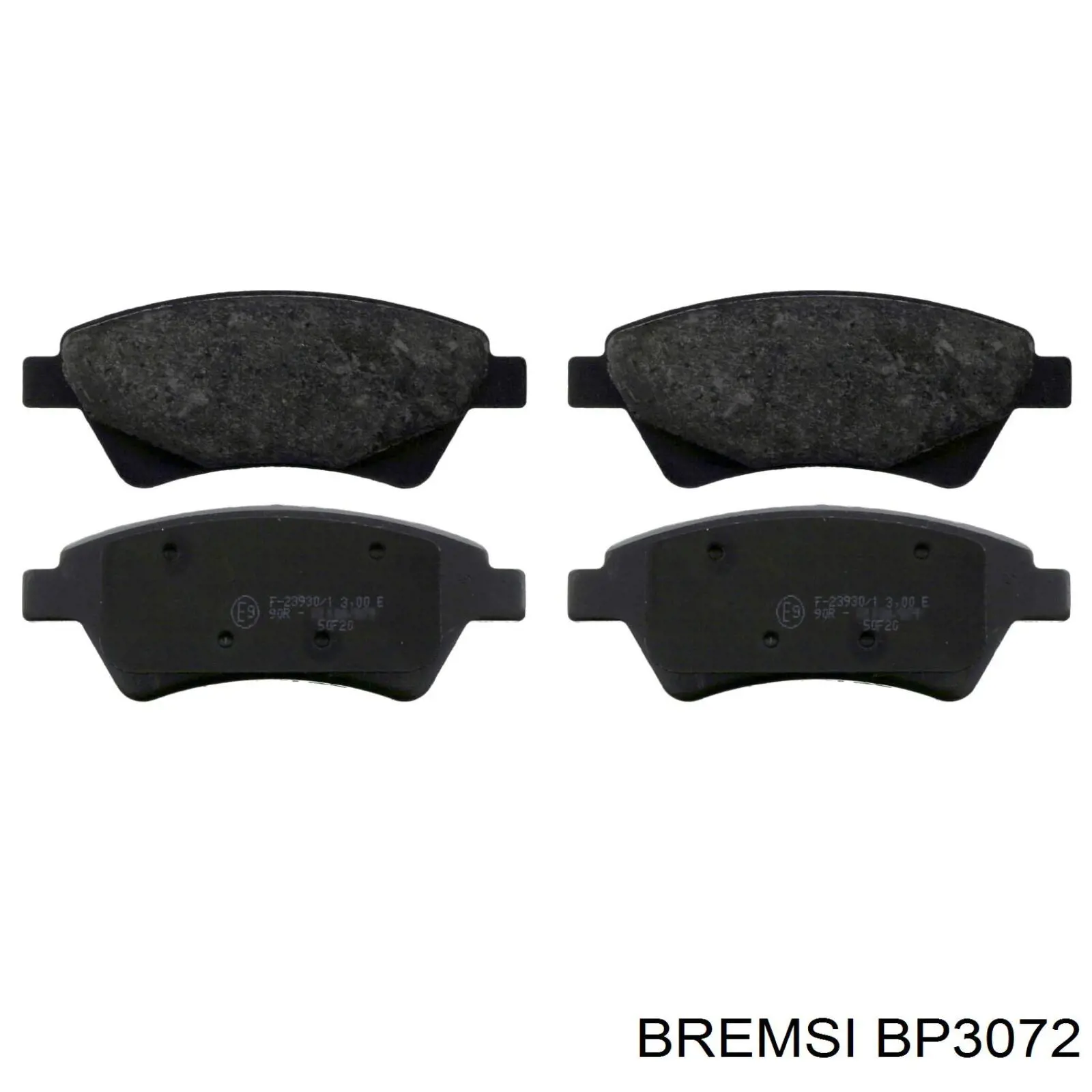 BP3072 Bremsi pastillas de freno delanteras