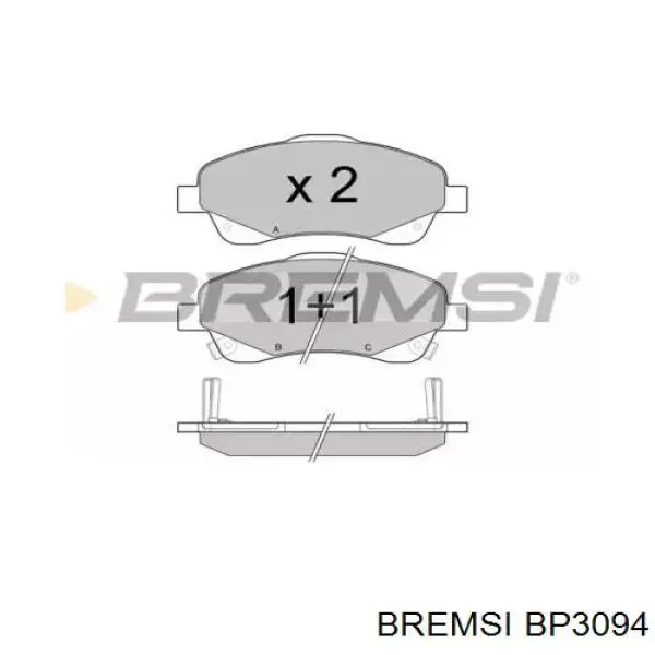 Pastillas freno delanteras Bremsi BP3094 precio, desde 25,14 EUR