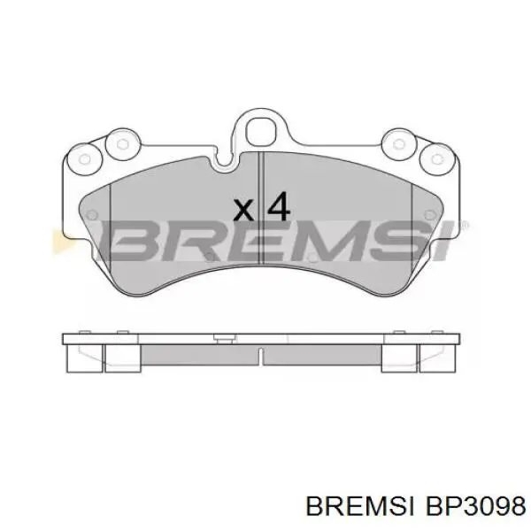Comprar BP3098 Bremsi Pastillas delanteras de freno