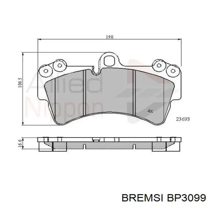 Pastillas freno delanteras Bremsi BP3099 precio, desde 54,68 EUR