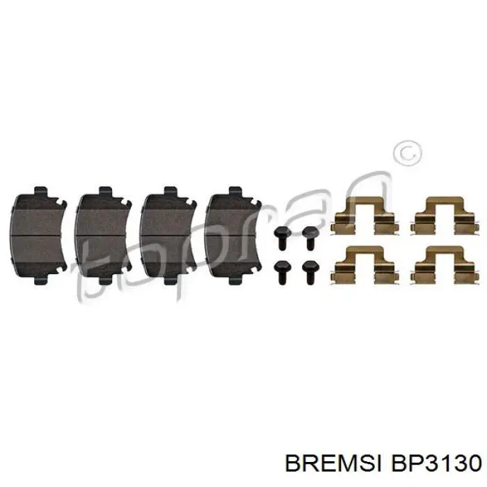 Pastillas de freno traseras Volkswagen Caddy 3 2KB, 2KJ, 2CB, 2CJ