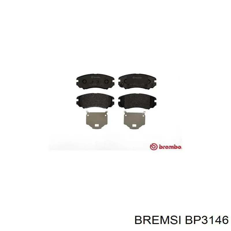 Comprar BP3146 Bremsi Pastillas delanteras de freno
