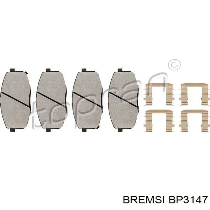 Pastillas freno delanteras Bremsi BP3147 precio, desde 26,10 EUR