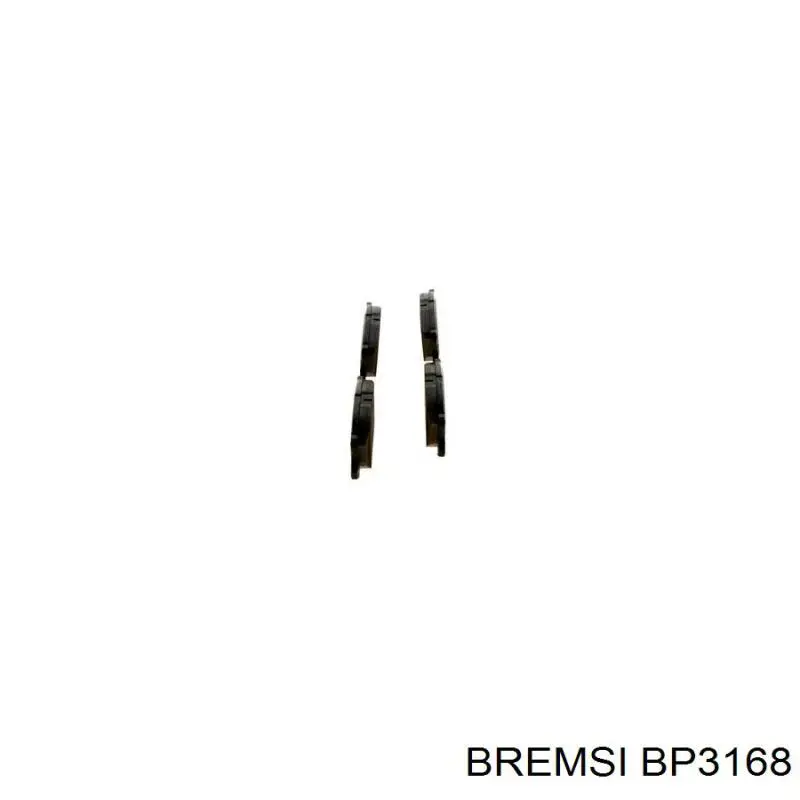 BP3168 Bremsi pastillas de freno delanteras