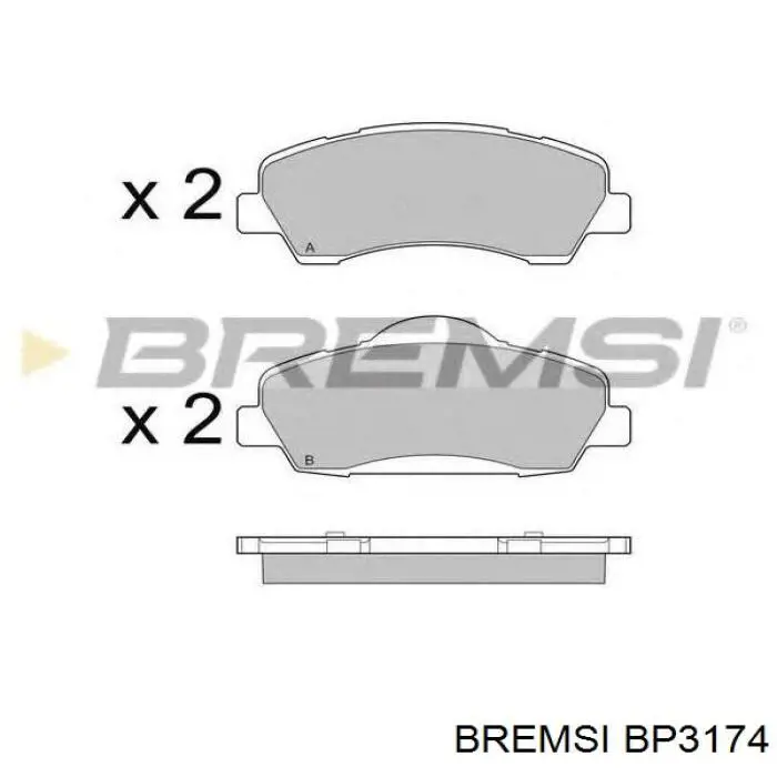 Pastillas de freno delanteras Peugeot 307 3B