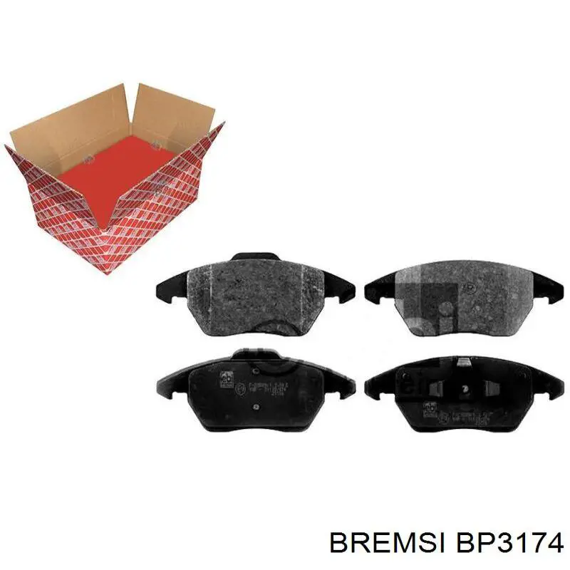 Pastillas de freno delanteras Peugeot 307 3B