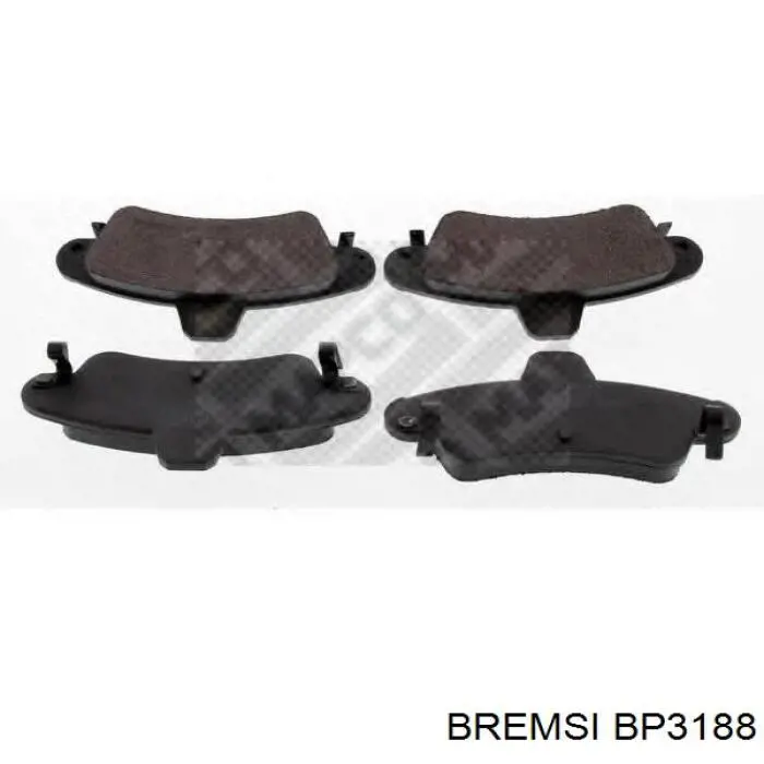 Comprar BP3188 Bremsi Pastillas de freno traseras