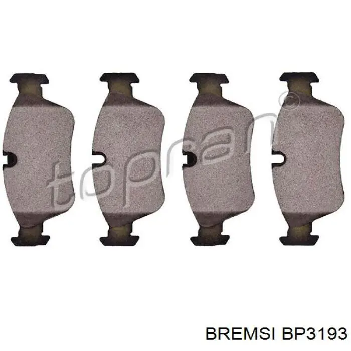 Comprar BP3193 Bremsi Pastillas delanteras de freno