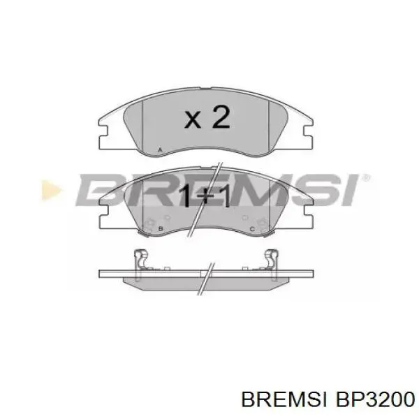 Pastillas freno delanteras Bremsi BP3200 precio, desde 34,11 EUR