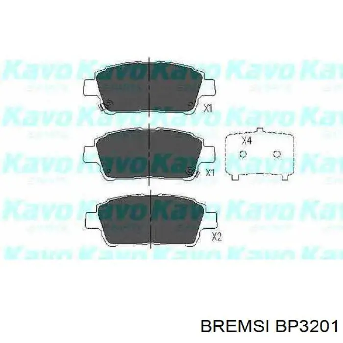 Pastillas de freno delanteras Toyota Prius NHW20