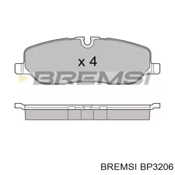 Comprar BP3206 Bremsi Pastillas delanteras de freno