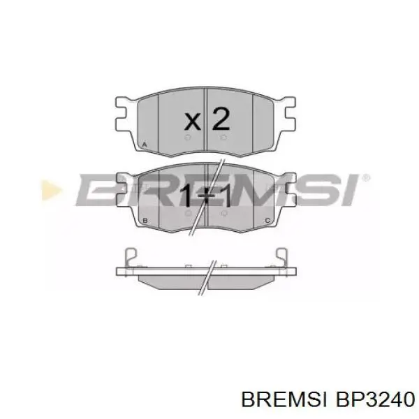 Pastillas freno delanteras Bremsi BP3240 precio, desde 25,07 EUR