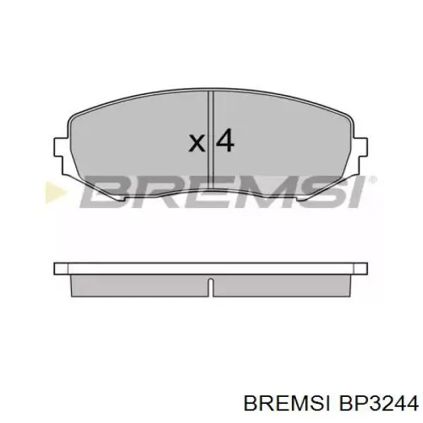 BP3244 Bremsi pastillas de freno delanteras