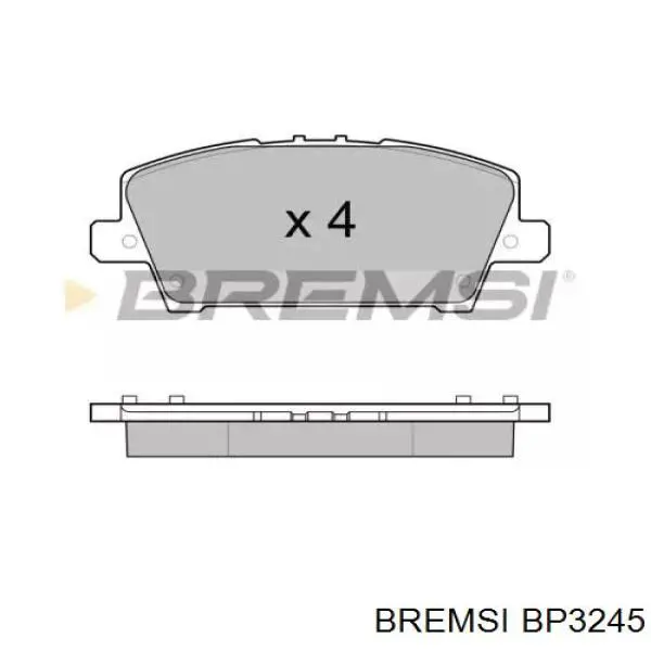 Comprar BP3245 Bremsi Pastillas delanteras de freno