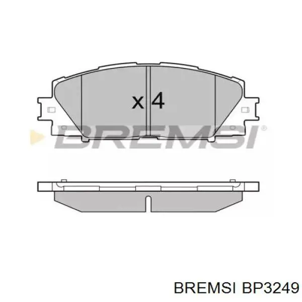 BP3249 Bremsi pastillas de freno delanteras