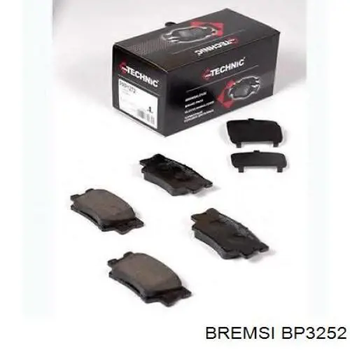 Comprar BP3252 Bremsi Pastillas de freno traseras