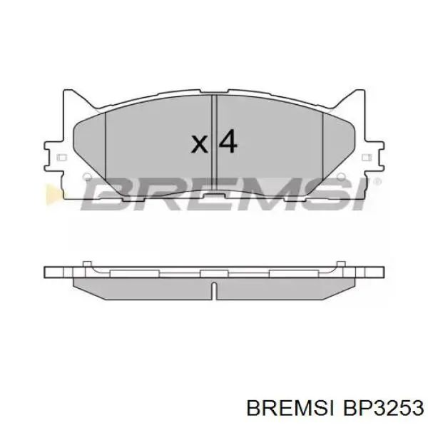 Pastillas freno delanteras Bremsi BP3253 precio, desde 29,08 EUR