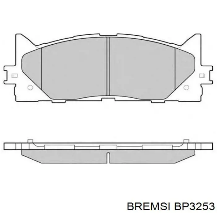 BP3253 Bremsi pastillas de freno delanteras