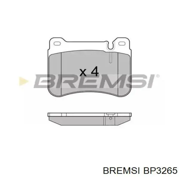 BP3265 Bremsi pastillas de freno delanteras