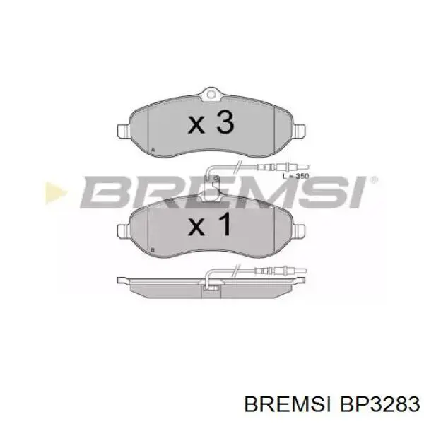 Comprar BP3283 Bremsi Pastillas delanteras de freno