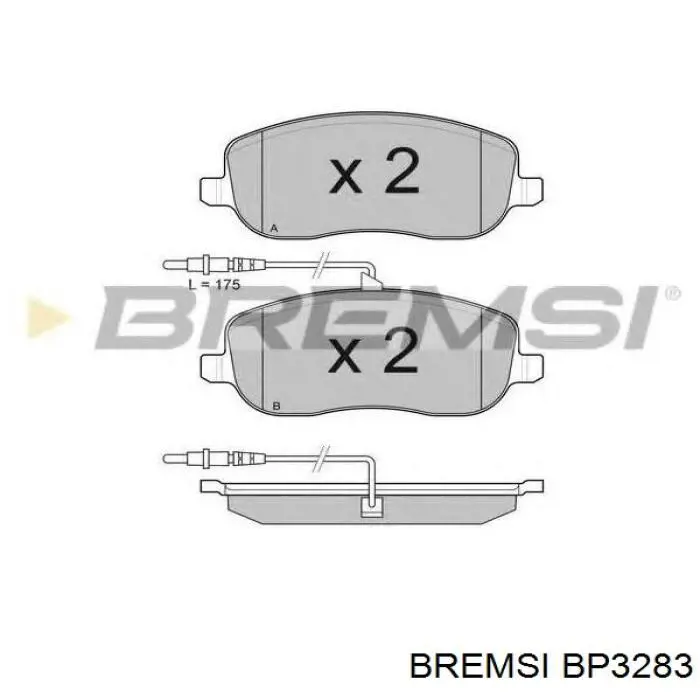Pastillas freno delanteras Bremsi BP3283 precio, desde 32,32 EUR