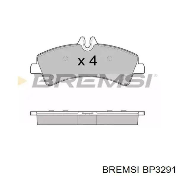 BP3291 Bremsi pastillas de freno traseras