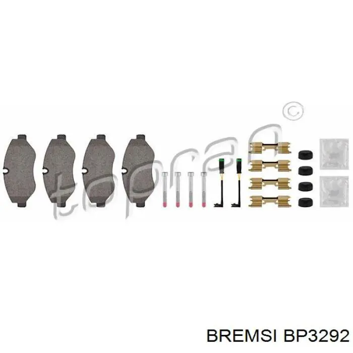 Pastillas de freno delanteras Bremsi BP3292