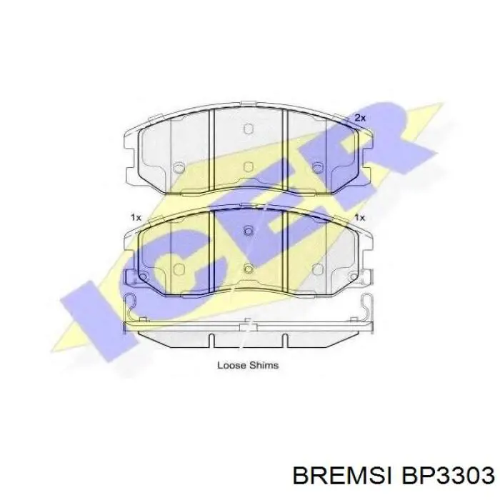 Comprar BP3303 Bremsi Pastillas delanteras de freno