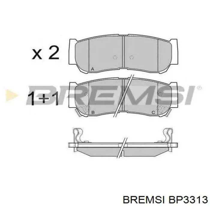 Pastillas freno delanteras Bremsi BP3313 precio, desde 31,38 EUR