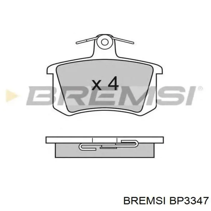 Comprar BP3347 Bremsi Pastillas delanteras de freno