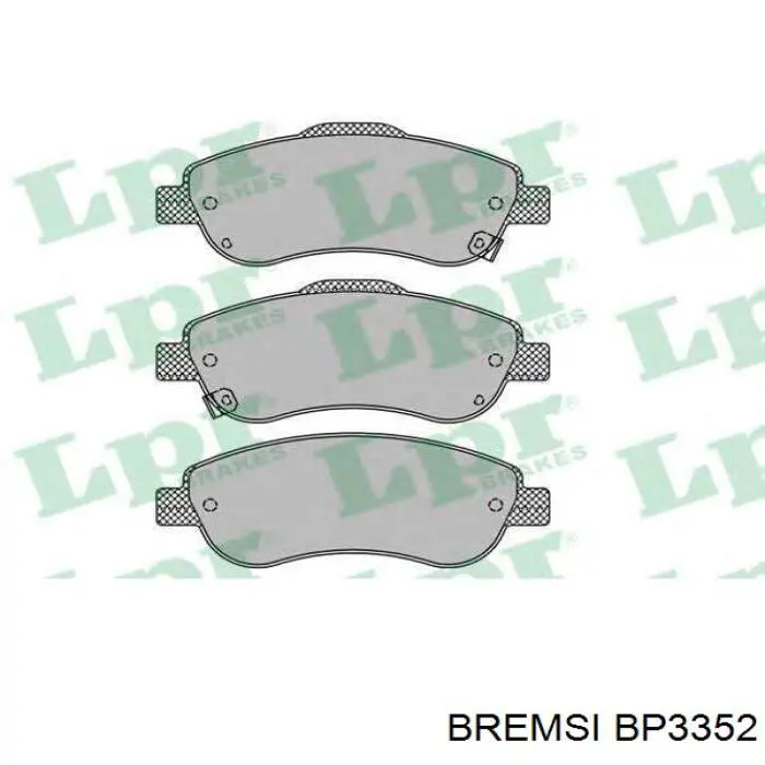 Pastillas de freno delanteras Bremsi BP3352
