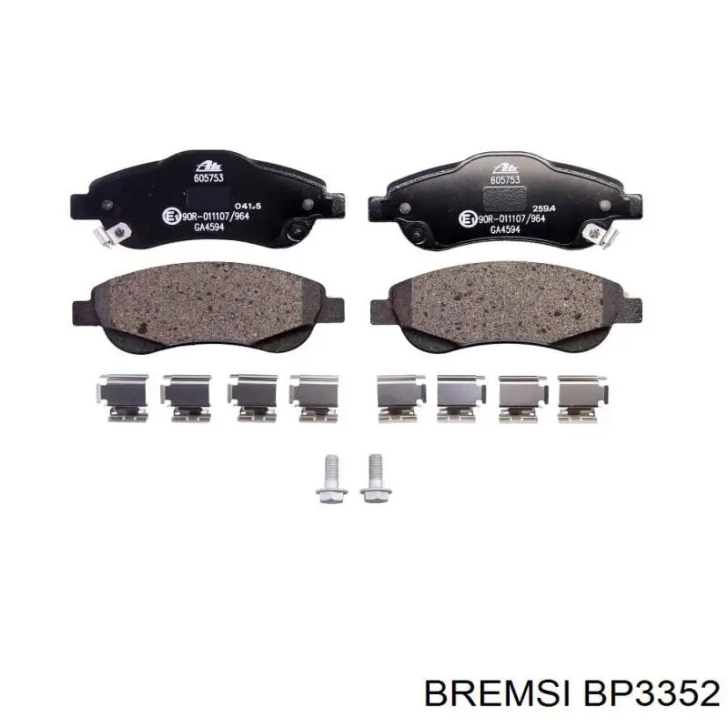 Pastillas freno delanteras Bremsi BP3352 precio, desde 29,22 EUR