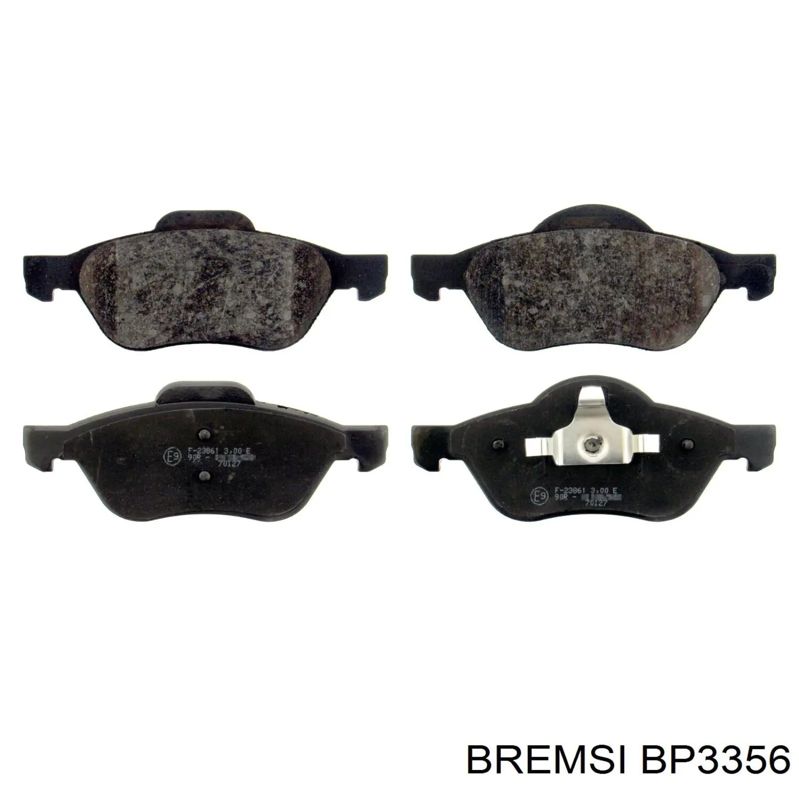 BP3356 Bremsi pastillas de freno delanteras