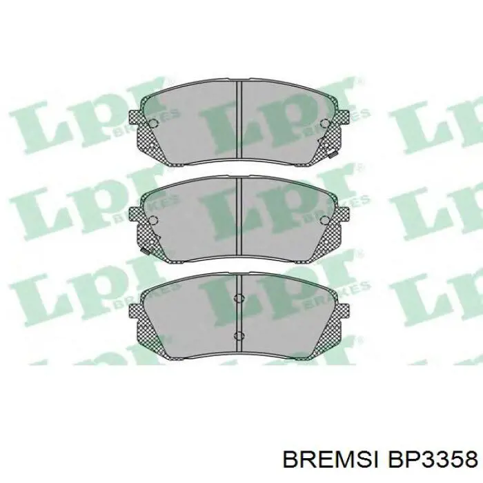Comprar BP3358 Bremsi Pastillas delanteras de freno