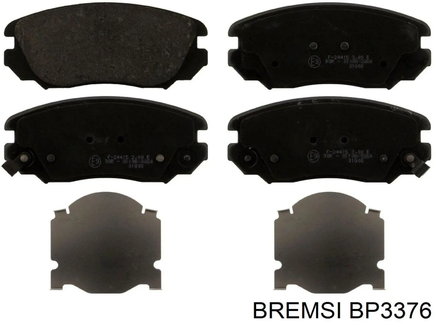 BP3376 Bremsi pastillas de freno delanteras