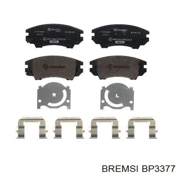 Pastillas freno delanteras Bremsi BP3377 precio, desde 27,86 EUR