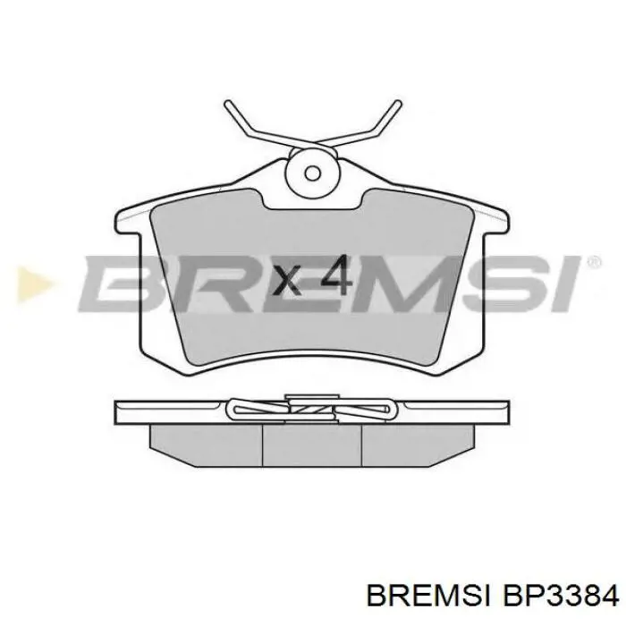 Comprar BP3384 Bremsi Pastillas de freno traseras