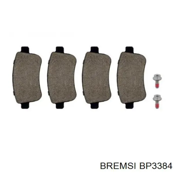 Pastillas traseras Bremsi BP3384
