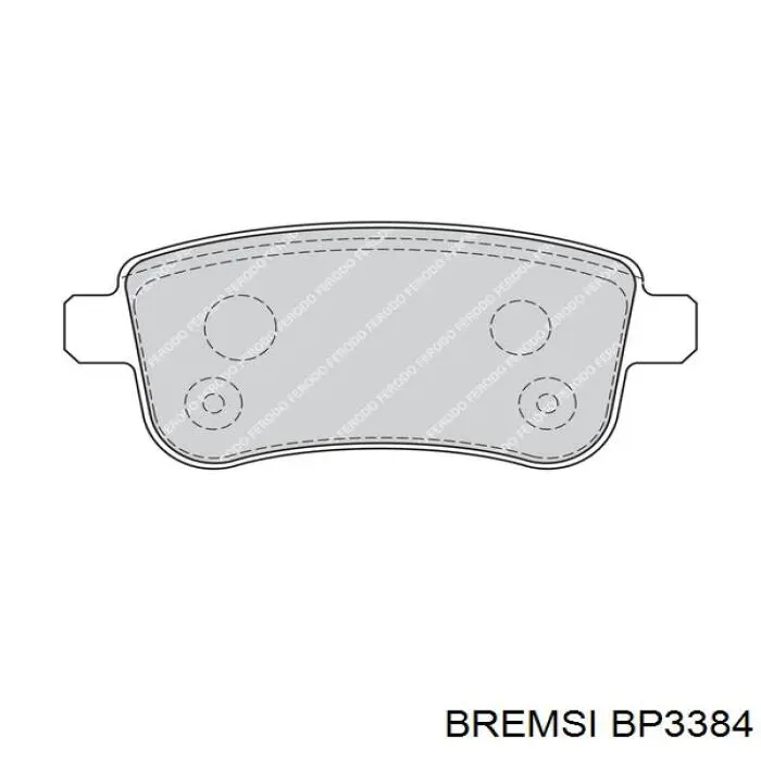 Pastillas traseras de freno Bremsi BP3384 precio, desde 22,99 EUR