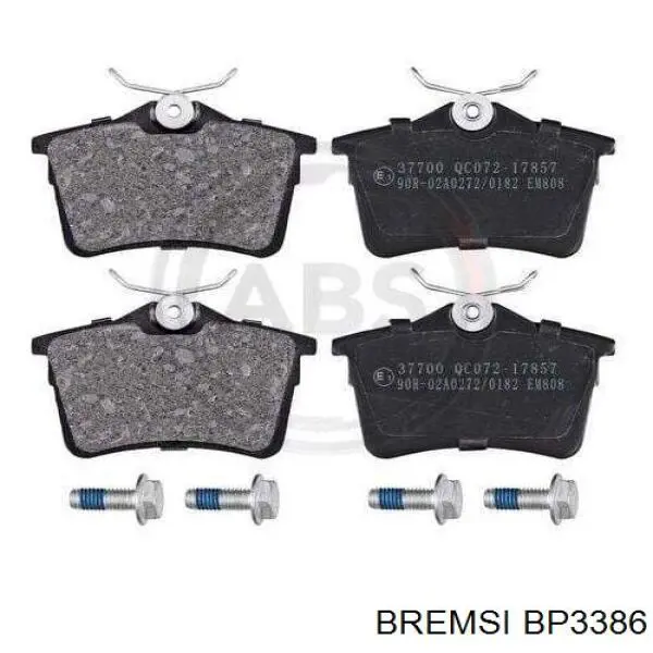 Pastillas traseras de freno Bremsi BP3386 precio, desde 21,57 EUR